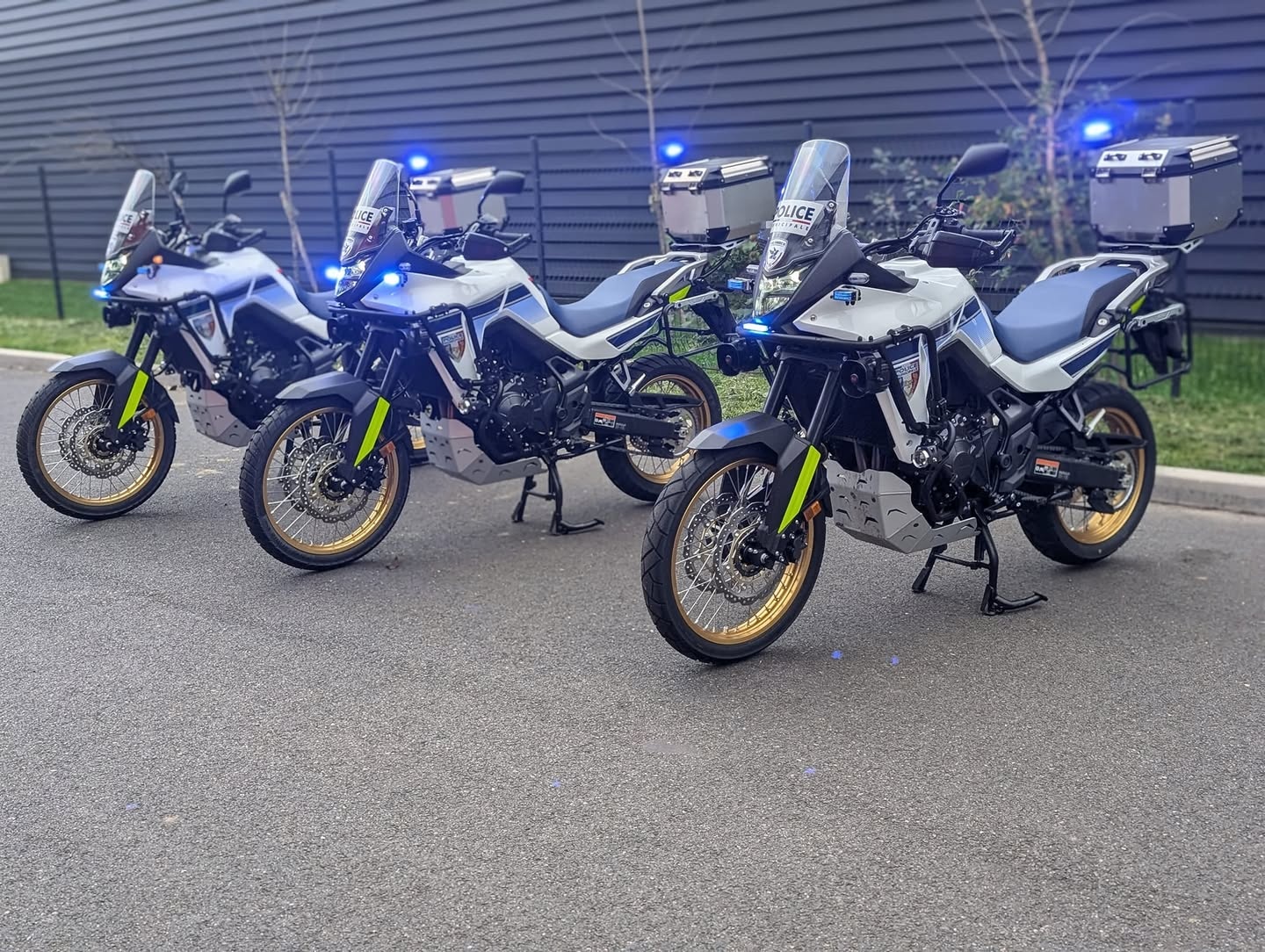 Honda Transalp 750 aménagée pour la Police Municipale par VASA PRO